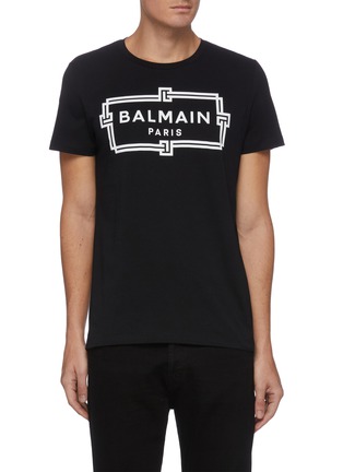 Main View - Click To Enlarge - BALMAIN - Logo Graphic Print T-shirt