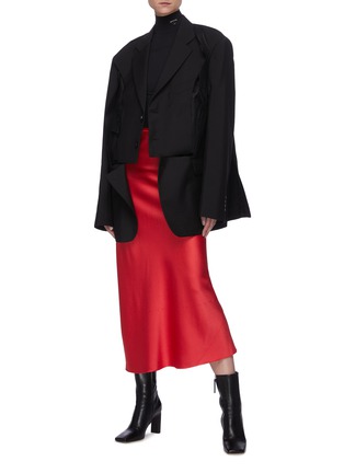 Figure View - Click To Enlarge - MAISON MARGIELA - Satin maxi skirt