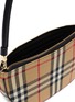 Detail View - Click To Enlarge - BURBERRY - 'OLYMPIA' Check Print Cotton Pouch Leather Handle Bag