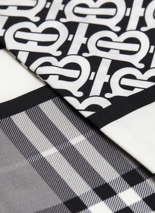 burberry stripe check skinny tie