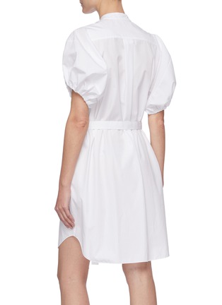 Back View - Click To Enlarge - STELLA MCCARTNEY - 'Anastasia' belted organic cotton-poplin mini shirt dress