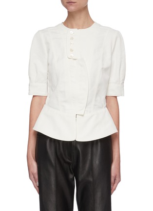 Main View - Click To Enlarge - STELLA MCCARTNEY - 'Alicia' short placket blouse