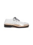 Main View - Click To Enlarge - MAISON MARGIELA - 'Tabi' lace-up PVC flat derby shoes