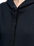 Detail View - Click To Enlarge - 3.1 PHILLIP LIM - Pinstripe shirttail hem cotton hoodie