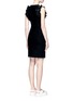 Back View - Click To Enlarge - 3.1 PHILLIP LIM - Detachable ruffle sleeve dense knit cropped dress