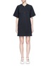 Main View - Click To Enlarge - 3.1 PHILLIP LIM - Striped poplin cuff French terry tunic
