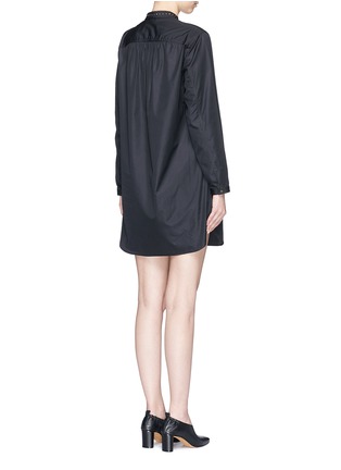Back View - Click To Enlarge - 3.1 PHILLIP LIM - Victoriana crest embroidered cutout poplin tunic