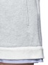 Detail View - Click To Enlarge - 3.1 PHILLIP LIM - Stripe poplin trim French terry shorts