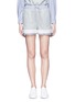 Main View - Click To Enlarge - 3.1 PHILLIP LIM - Stripe poplin trim French terry shorts