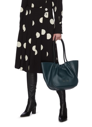 Figure View - Click To Enlarge - PROENZA SCHOULER - Ruched large leather tote