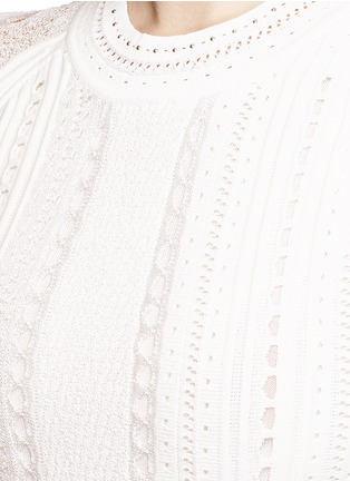Detail View - Click To Enlarge - 3.1 PHILLIP LIM - Compact pointelle lace knit dress