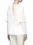 Back View - Click To Enlarge - 3.1 PHILLIP LIM - Ruffle zip sleeve blouse