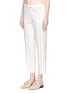 Front View - Click To Enlarge - 3.1 PHILLIP LIM - Crochet stripe cropped tailored pants