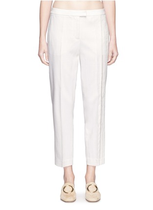 Main View - Click To Enlarge - 3.1 PHILLIP LIM - Crochet stripe cropped tailored pants