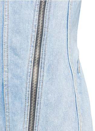 Detail View - Click To Enlarge - 3.1 PHILLIP LIM - Asymmetric zip denim dress