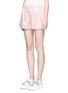 Front View - Click To Enlarge - 3.1 PHILLIP LIM - 'Western' stud floral jacquard satin bloomer shorts