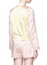 Back View - Click To Enlarge - 3.1 PHILLIP LIM - 'Western' stud collar colourblock satin bomber jacket