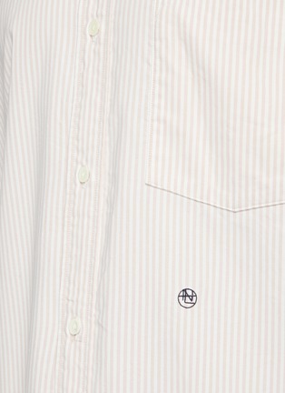  - NANAMICA - Striped button down wind shirt