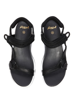 Detail View - Click To Enlarge - ASH - Led' double band air sole velcro sandals
