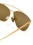 Detail View - Click To Enlarge - FENDI - Cat eye metal frame sunglasses