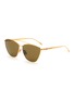Main View - Click To Enlarge - FENDI - Cat eye metal frame sunglasses