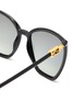 Detail View - Click To Enlarge - FENDI - Cat eye acetate frame sunglasses