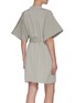 Back View - Click To Enlarge - FFIXXED STUDIOS - Zipped mock neck belted dress
