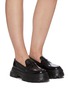 Figure View - Click To Enlarge - PEDDER RED - Ginny' Chunky Platform Leather Loafers