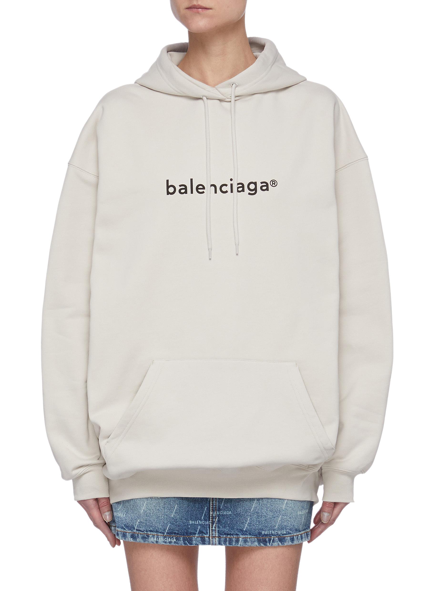 balenciaga hoodie print