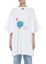 Main View - Click To Enlarge - BALENCIAGA - Earth Print Double Layer Cotton T-shirt
