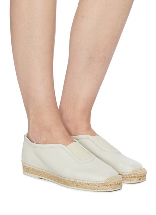 Figure View - Click To Enlarge - HEREU - 'AZARBE' Leather Slip On Espadrilles