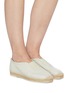 Figure View - Click To Enlarge - HEREU - 'AZARBE' Leather Slip On Espadrilles