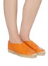 Figure View - Click To Enlarge - HEREU - Azarbe' Slip-on Leather Espadrille Flats