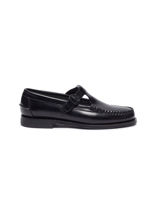 Main View - Click To Enlarge - HEREU - 'Alber' Leather T-bar Loafers
