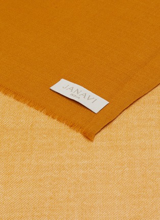 Detail View - Click To Enlarge - JANAVI - Block Stripe Merino Wool Stole