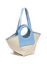 Detail View - Click To Enlarge - HEREU - Cala' Circular Leather Handle Small Canvas Tote