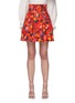 Main View - Click To Enlarge - PHILOSOPHY DI LORENZO SERAFINI - Floral Print Pleat Cotton Mini Skirt