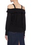 Back View - Click To Enlarge - PHILOSOPHY DI LORENZO SERAFINI - Ruffle Off Shoulder Logo Embroidered Top