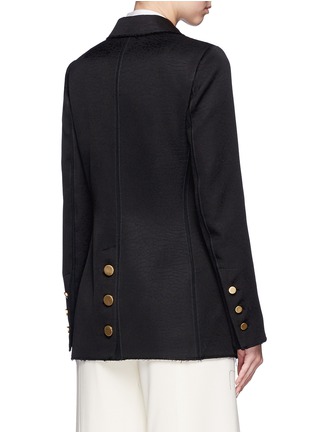 Back View - Click To Enlarge - PROENZA SCHOULER - Double breasted jacquard wrap blazer