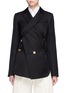 Main View - Click To Enlarge - PROENZA SCHOULER - Double breasted jacquard wrap blazer