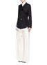 Figure View - Click To Enlarge - PROENZA SCHOULER - Double breasted jacquard wrap blazer