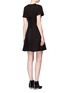 Figure View - Click To Enlarge - PROENZA SCHOULER - Lace-up back wool blend A-line dress