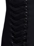 Detail View - Click To Enlarge - PROENZA SCHOULER - Lace-up virgin wool blend A-line skirt