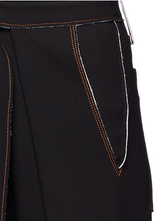 Detail View - Click To Enlarge - PROENZA SCHOULER - Wrap-effect sash wide leg crepe pants