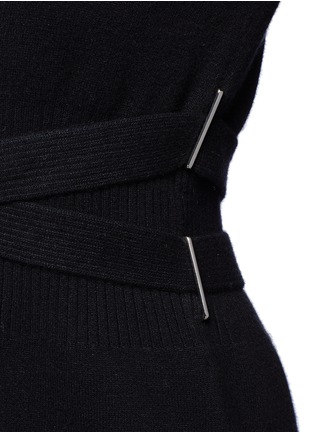 Detail View - Click To Enlarge - PROENZA SCHOULER - Crisscross tie waist wool-cashmere knit top