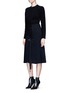 Figure View - Click To Enlarge - PROENZA SCHOULER - Crisscross tie waist wool-cashmere knit top