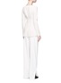 Back View - Click To Enlarge - PROENZA SCHOULER - Lace-up drape front crepe top