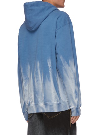 Back View - Click To Enlarge - FENG CHEN WANG - Logo Embroidered Gradient Tie-Dye Cotton Hoodie