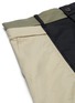  - FENG CHEN WANG - Deconstructed Contrast Panel Layered Wool Blend Shorts