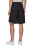 Back View - Click To Enlarge - FENG CHEN WANG - Deconstructed Contrast Panel Layered Wool Blend Shorts
